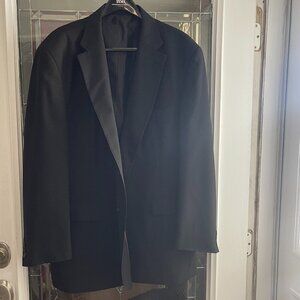 Ferretti Uomo Black 2-Button Black 100% Wool Sport Coat / Blazer Men's Size 52R